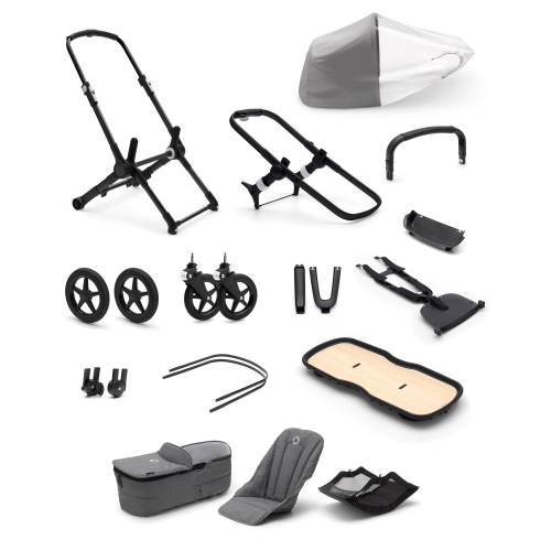 BUGABOO Fox3 Base - Black/Grey Melange
